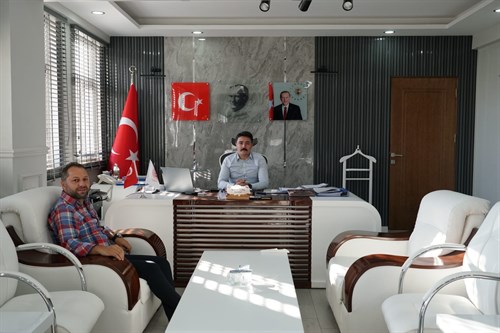 AV. KUTBETTİN SUÇİN, KAYMAKAMIMIZ SN. MUHAMMED YILMAZ'A HAYIRLI OLSUN ZİYARETİNDE BULUNDULAR